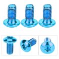 thumbnail image 3 of 1 Boîte/12 Pcs Vis de Frein en Acier Titane Vis de Fixation Durables pour Vélo de Montagne (Bleu), 3 of 7