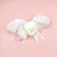 thumbnail image 3 of CBFFDC Pet Neck Circle Pet Collar Princess Style Three dimensional Flower Lace Comfortable Wear Elastic Strap Up Adorable Triangle Dogs Cats, 3 of 7