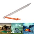 thumbnail image 4 of Tent Stakes V Shape Heavy Duty Tent Peg With Ropes For Outdoor Camping Tent Accessories Silver White, 4 of 8