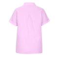 thumbnail image 5 of XMMSWDLA Chemise pour Femmes, T-Shirt Décontracté à Manches Courtes Imprimé à Col Rond Ample pour Femmes Hauts Violet Hauts d'Entraînement pour Femmes, 5 of 5