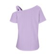thumbnail image 3 of AherBiu Womens Sleeve Tank Tops off Shoulder Loose Fitting Tee Shirts Solid Basic Casual Cami Shirts Tops, 3 of 5