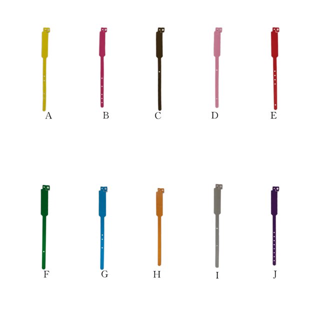 100 Pcs Bracelet d'Identité Multicolore Accessoires de Voyage Polyvalents Parc d'Attractions Bandes Anti-Perte Pendentif Bracelet à Usage Unique Jaune