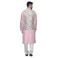 thumbnail image 3 of Atasi Indian Traditional Kurta Churidar Pajama Set With Nehru Jacket For Men, 3 of 3
