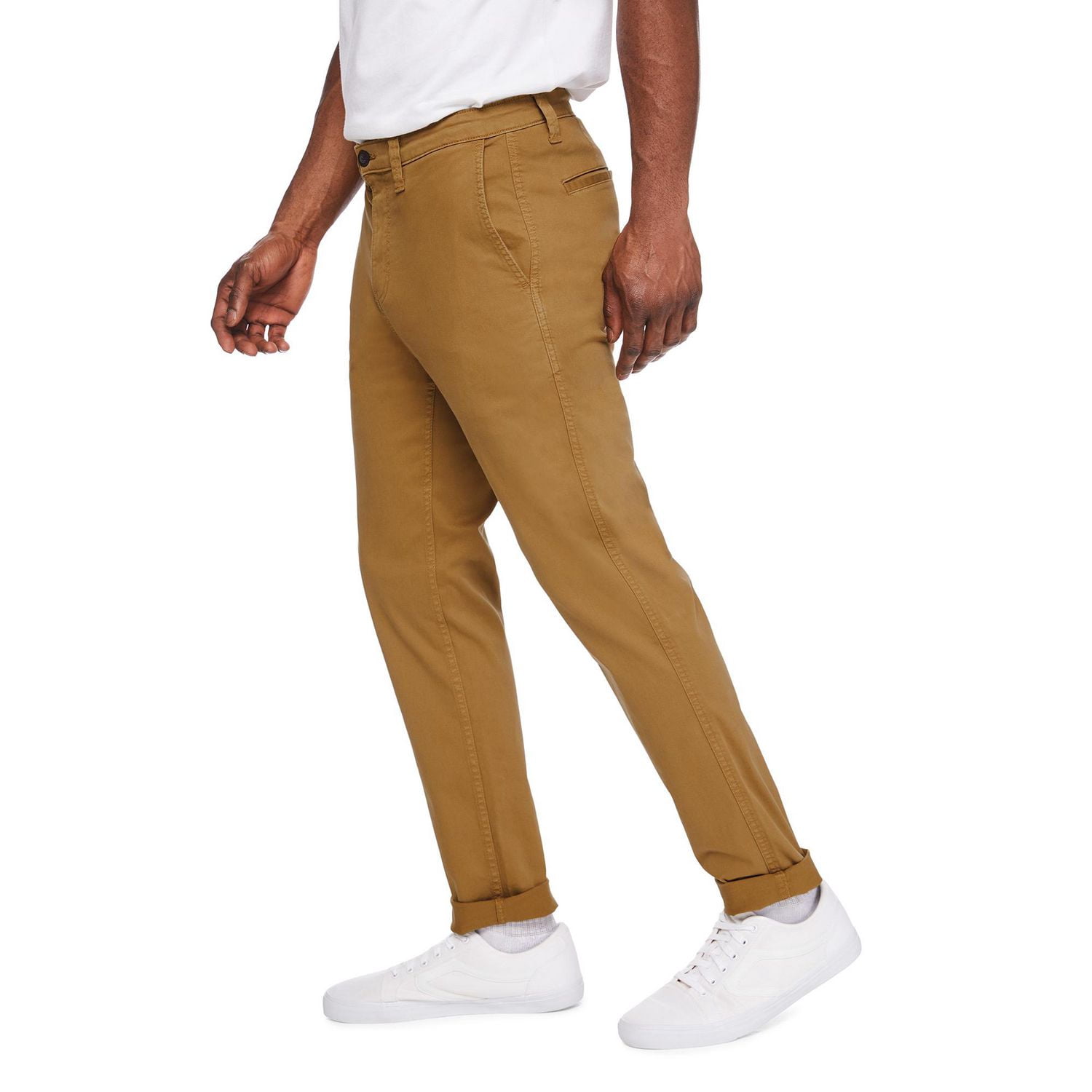 George Men's Slim Straight Cotton Chino Pant