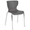 thumbnail image 1 of Lowell Contemporary Design Gray Plastic Stack Chair, 1 of 9