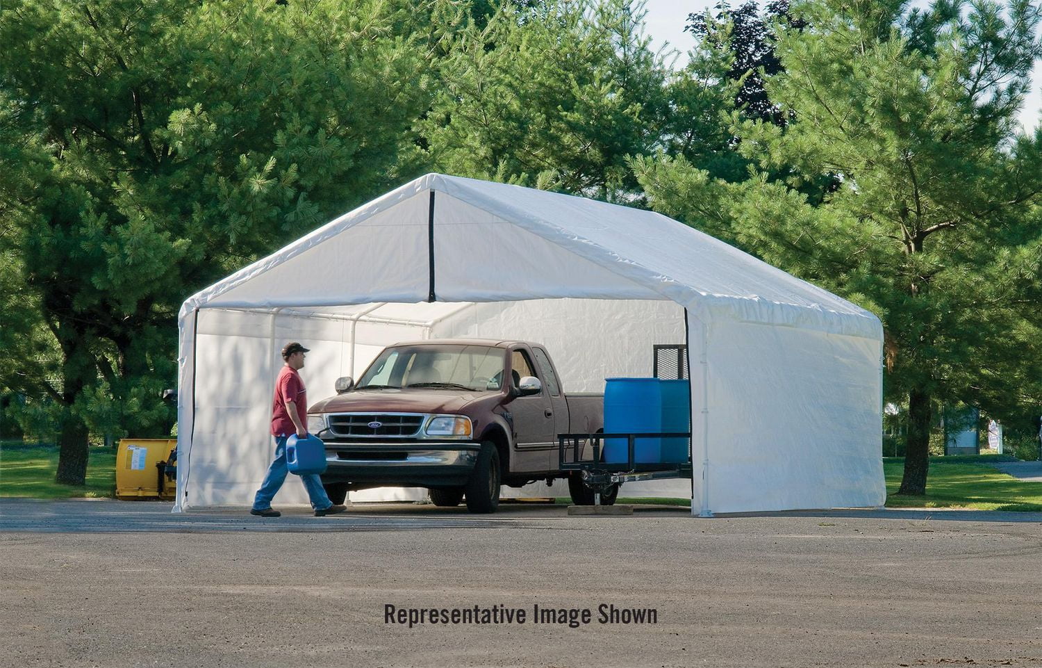 Canopy Enclosure Kit for the SuperMax 18 x 20 ft. White - Frame and Canopy Sold Separately