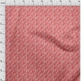 thumbnail image 4 of oneOone Silk Tabby Red Fabric Text Sewing Material Print Fabric By The Yard 42 Inch Wide, 4 of 5