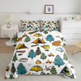 thumbnail image 1 of Erosebridal Happy Camping Bedding Full Comforter Set, RV Camper Down Comforter, Cartoon Camp Decor, Ultra Soft 3 Pieces, 1 of 7