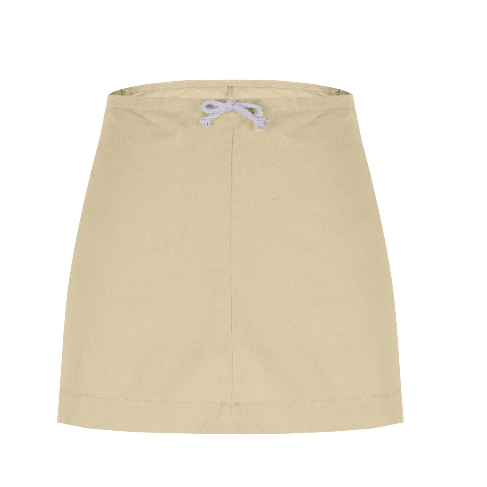 Mini Skirts for Women Summer Casual Drawstring Elastic Waist a
