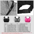 thumbnail image 2 of Women Zip Front Sports Bras High Impact Support Bra Wirefree Zipper Adjustable Post Surgery Bra, 2 of 12