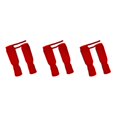 thumbnail image 4 of Transemion 1 Pair Shin Instep Guards MMA Elastic Protector and Protection Supplies Training Red L 3Set, 4 of 6