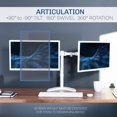 thumbnail image 4 of Dual LED LCD Monitor Standing Desk Stand for Screens up to HeavyDuty Fully Adjustable Arms with Max VESA xmm, 4 of 9