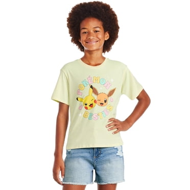 T-shirt à imprimé graphique Pokémon pour filles