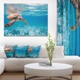 thumbnail image 3 of Design Art Large Hawksbill Sea Turtle Canvas Print, 3 of 3