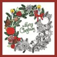 thumbnail image 2 of Design Works/Zenbroidery Stamped Embroidery 10"X10"-Christmas Wreath, 2 of 2
