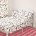 thumbnail image 2 of Mainstays Kids Microfiber Bed Sheet Set, Full, Butterfly, 4 Pieces, 2 of 8