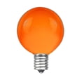 thumbnail image 2 of 100 Foot G40 Outdoor Patio String Lights, 125 Orange Globe Bulbs, Base, 2 of 6