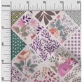 thumbnail image 2 of oneOone Cotton Poplin Purple Fabric Florals Fabric For Sewing Printed Craft Fabric By The Yard 56 Inch Wide, 2 of 4