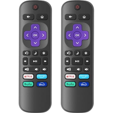 2-Pack Replacement TV Remotes for Roku TVs, IR Remotes for TV Only