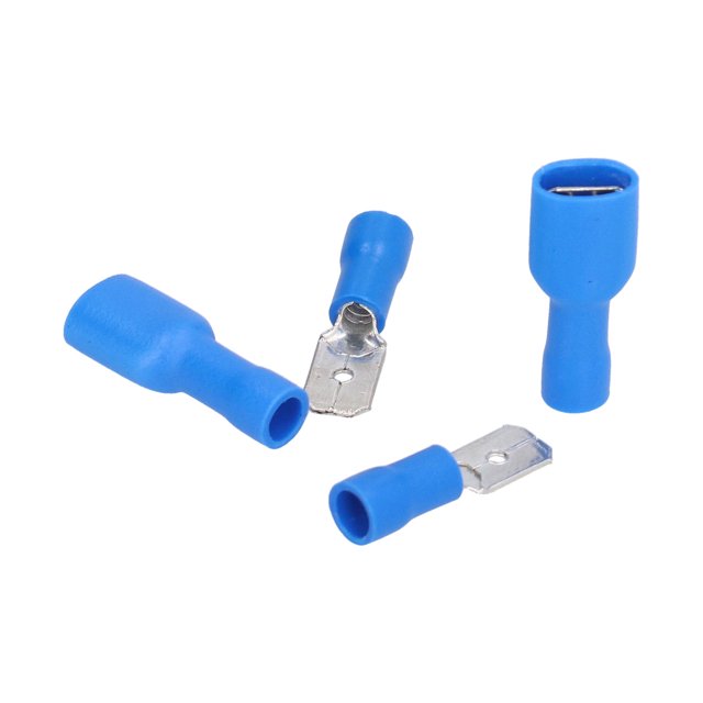 Borne de Sertissage, Raccord Mâle Femelle à Bêche Bleue Facile à Installer pour DIY