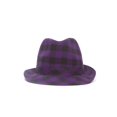 thumbnail image 1 of Plaid Trilby Fedora Hat - Purple, 1 of 2