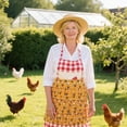 thumbnail image 3 of Egg Collecting Apron With Multiple Pockets Chicken Print Design Durable Polyester Gardening Apron For Farm Poultry Care And Harvesting Chef Apron And Teacher Apron Baking Apron Joke Garden Apron with, 3 of 3