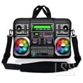 thumbnail image 1 of Laptop Skin Shop 8-10.2 inch Neoprene Laptop Sleeve Bag Carrying Case with Handle and Adjustable Shoulder Strap - Boom Box Design, 1 of 1