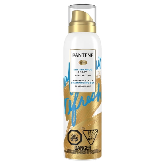 Pantene Dry Shampoo Spray, Volumizing and Cleansing with Vitamin B5, for Fine, Thin and Color Treated Hair, Pro-V Refresh
