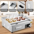 thumbnail image 2 of Yiwa 21" Countertop Electric Griddle, Commercial Indoor Grill with Preseasoned Cooking Surface, Adjustable Temperature Control, 2 of 7