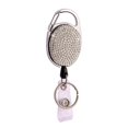 thumbnail image 4 of Color Crystal Rhinestones Badge Reel Work Card Name Tag Retractable Badge Holder Sparkle Bling ID Card Holders Bag Keychain Black, 4 of 5
