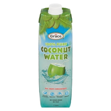 Eau de coco 100 % pure de Grace, 1L Bouteille