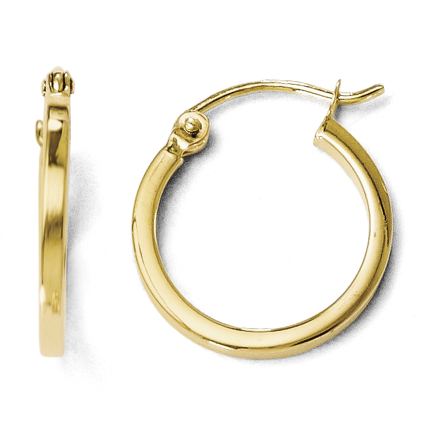 Leslie's 14K Polished Hoop Earrings 27W