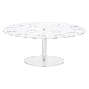 1Pc 16 Holes Transparent Acrylic Ice Cream Storage Display Rack (Transparent)