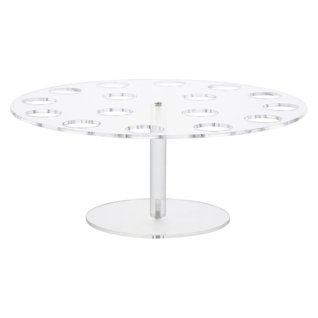 1Pc 16 Holes Transparent Acrylic Ice Cream Storage Display Rack (Transparent)