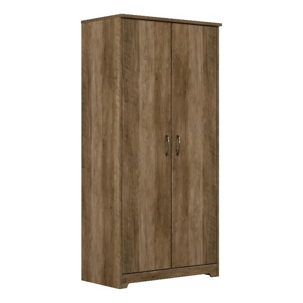 Bush Furniture Cabot Tall Storage Cabinet in Reclaimed Pine - Engineered Wood
