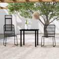 thumbnail image 1 of vidaXL 3 Piece Garden Dining Set Black, 1 of 5