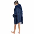 thumbnail image 2 of New Blanket Sweatshirt Lining Plush Comfy Fleece Oversized Hoodie Pocket Blue, 2 of 6
