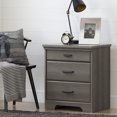 thumbnail image 1 of South Shore Versa Nightstand with Charging Station and Drawers for Adult, in Gray Maple, 1 of 11