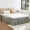 Grey, variant on Defend Slide Bed Skirt, Elastic Pleated Bed Skirt Elastic Drooping Bed Skirt Hotel Style Bed Skirt for Home Hotel Spring Mattress