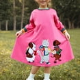 thumbnail image 2 of Robe pour Fille Vêtements pour Enfants Robe de Princesse à Manches Longues Robe en Forme de Cœur, 2 of 7