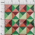 thumbnail image 2 of oneOone Cotton Cambric Red Fabric Quilt Patchwork Sewing Craft Projects Fabric Prints By Yard 56 Inch Wide, 2 of 5