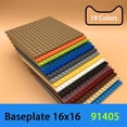 thumbnail image 1 of 4/2pcs DIY Building Blocks 16X16 Dots Baseplates Bricks Educational Construction Children Toy Compatible With Brand 91405 White 4pcs, 1 of 5
