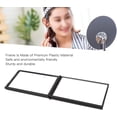 thumbnail image 3 of 4 Panel Expandable Mirror 360 Degree Handheld Desktop Portable Foldable Makeup Mirror for Self Hair Cutting (Black), 3 of 8