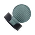 thumbnail image 1 of tredstone Portable Silicone Drink Coasters With Holder Convenient And Durable Accessory Convenient Misty Blue, 1 of 6