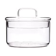 thumbnail image 1 of Stackable Heat Resistant Glass Bowl Transparent Salad Bowl Innovative Dessert Fruit Box With Lid, 1 of 8