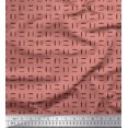 thumbnail image 1 of Soimoi Velvet Fabric Geometric Small Print Fabric by The Yard 58 Inch Wide, 1 of 3