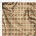 thumbnail image 4 of Soimoi Beige polyester Crepe Fabric Crabs Ocean Printed Fabric 1 Yard 52 Inch Wide, 4 of 6