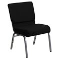 thumbnail image 1 of Flash Furniture Hercules Series 21''W Stacking Church Chair in Black Fabric, 1 of 9