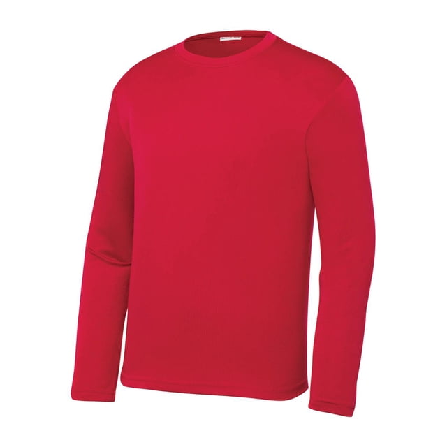 Gravity Threads Youth Long-Sleeve Moisture WickenIng Shirt - True Red - X-Large