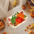 thumbnail image 2 of HHBEAUTY Halloween Bathroom Rug, Fall Pumpkin Bath Mat Water Absorbent Non-Slip Washable for Shower Tub Microfiber Washable Absorbent Carpet Autumn Halloween Thanksgiving Home Kitchen Decoration, 2 of 6